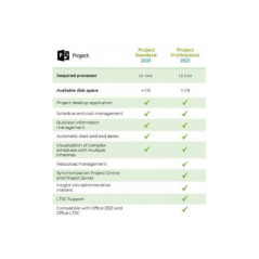 Venta de Licencia Microsoft Project Pro 2021